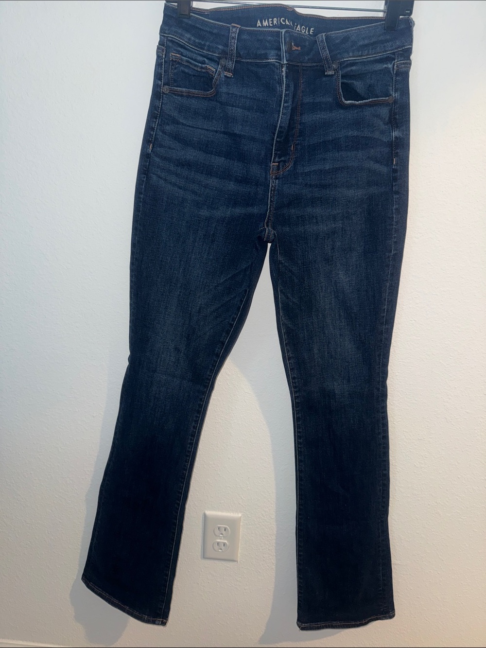 American Eagle Outfitters Dark Blue Straight Leg Jeans